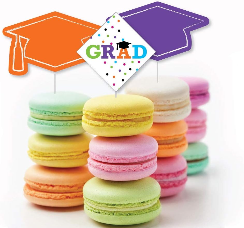 Hats Off Grad - 24 Count DIY Cut Outs for Party