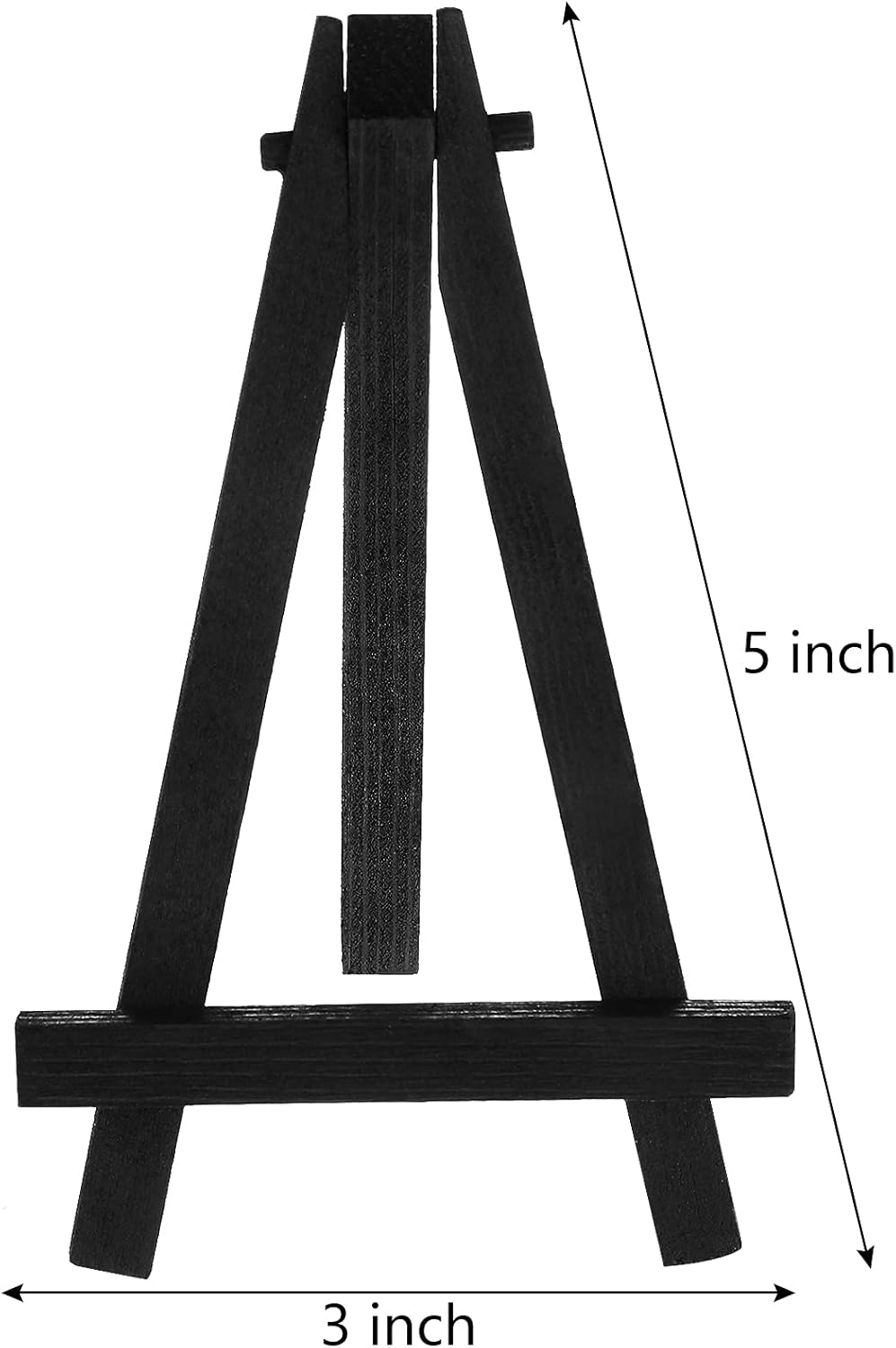 Chuangdi 12 Piece Black Mini Wood Easel Set