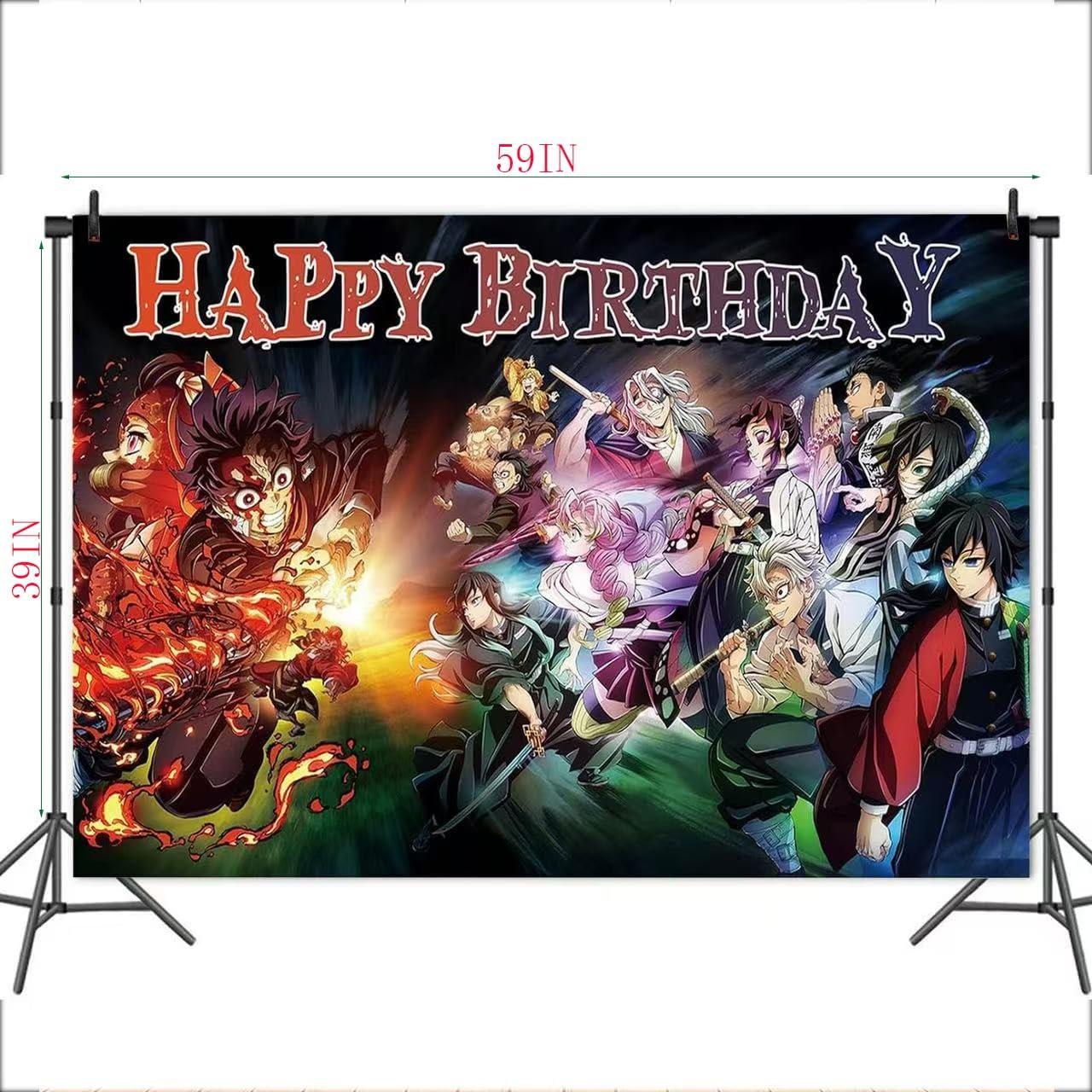 Demon Themed Birthday Party Supplies 132Pcs Set
