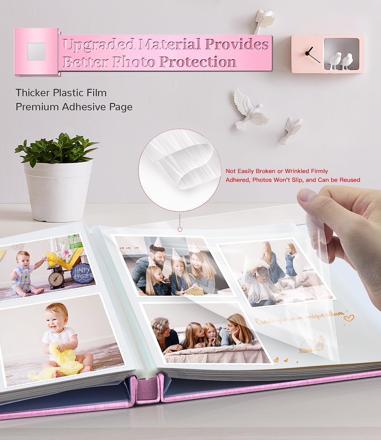 Artfeel Photo Album 60 Pages Linen Cover with Display Window