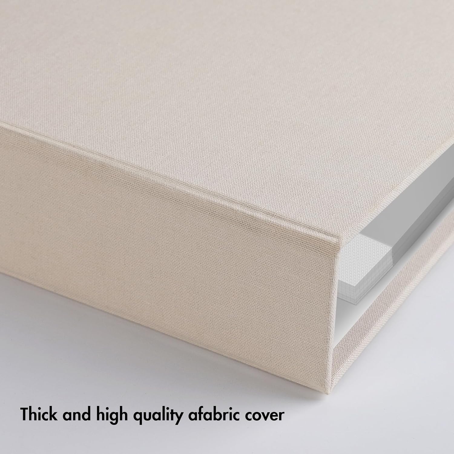12x12 Inch 3 Ring Scrapbook Album with 40 Sleeves and 80 White Pages