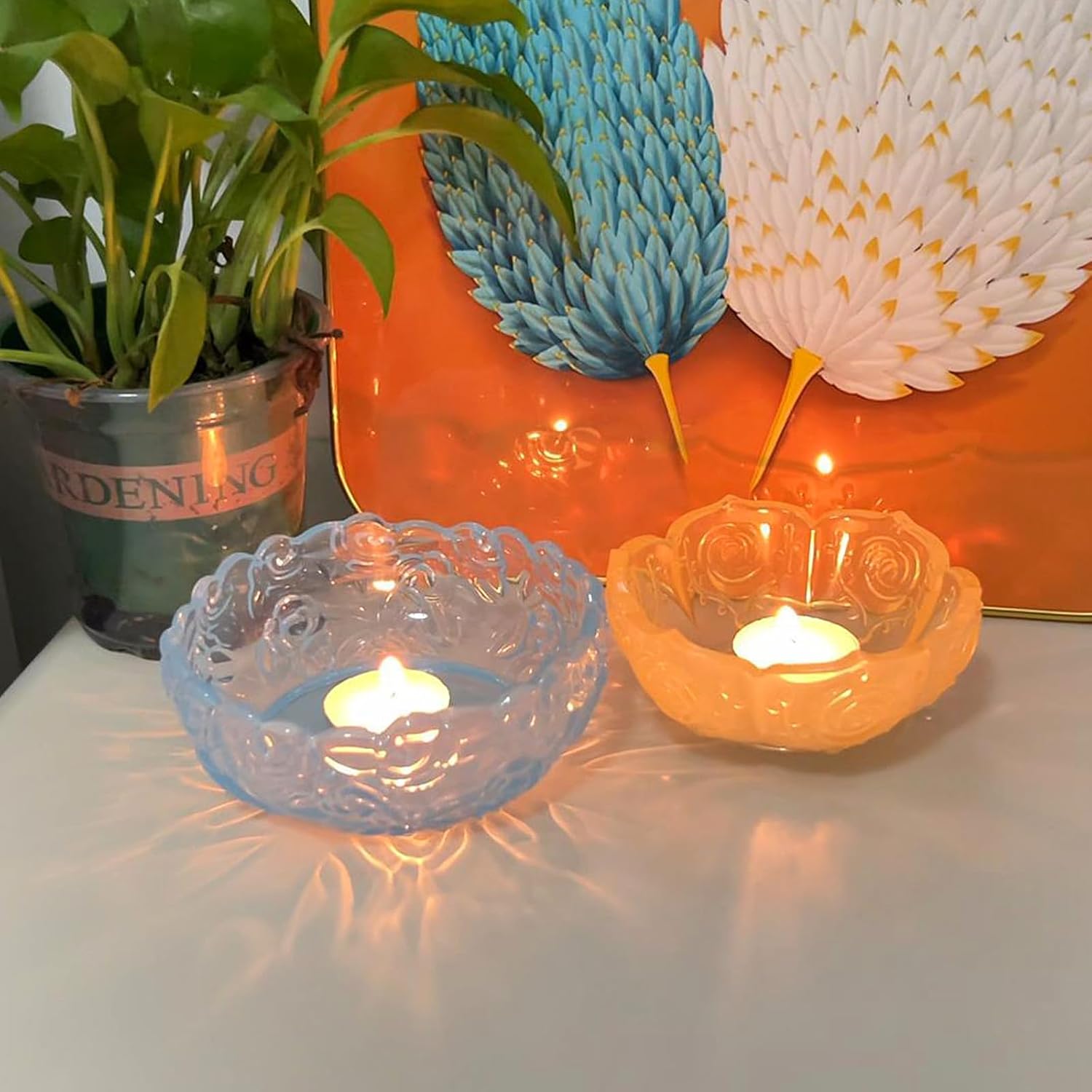 Flower Bowl Resin Molds for DIY Crafts