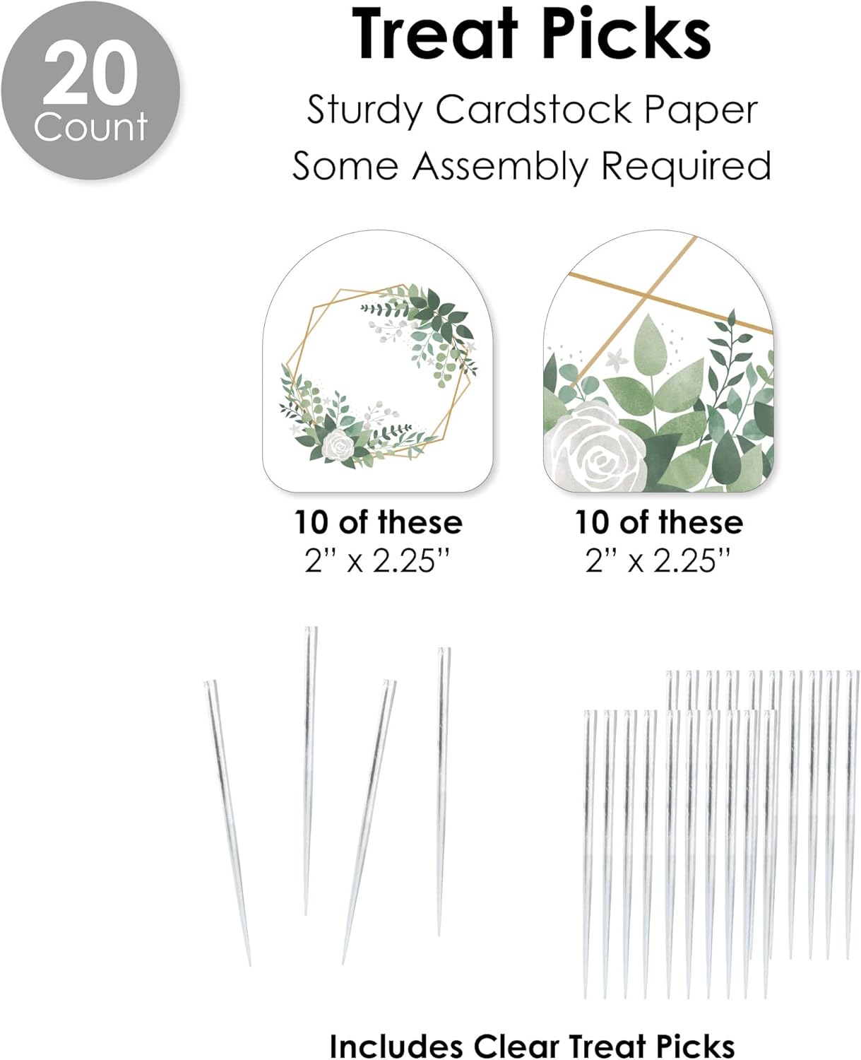 Big Dot of Happiness Boho Botanical Party Favor Kit - 100 Pieces