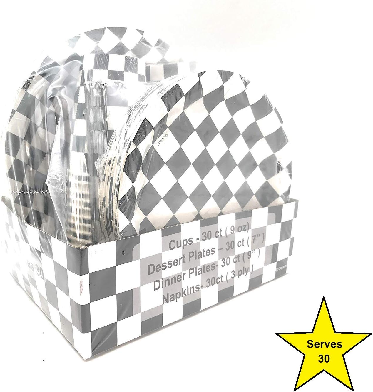 Oojami 120 Piece Race Car Party Pack