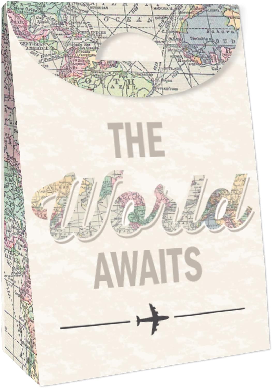 Big Dot of Happiness Travel Themed Gift Favor Bags Set of 12