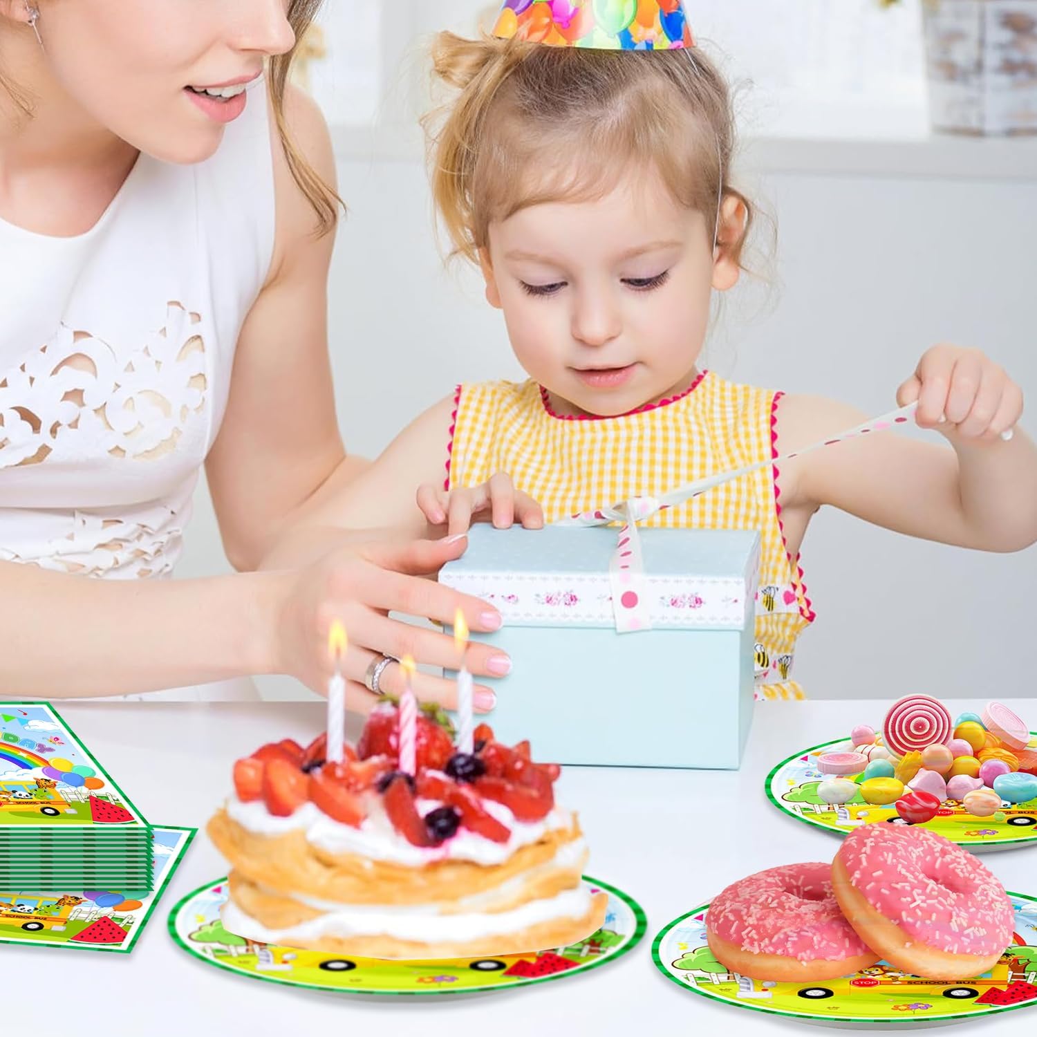 40Pcs Watermelon Party Decorations for Kids