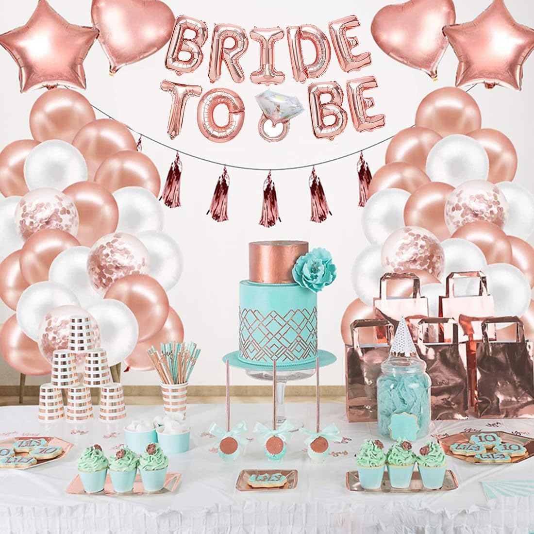 Bachelorette Party Decorations 65 Pieces Bridal Shower Set