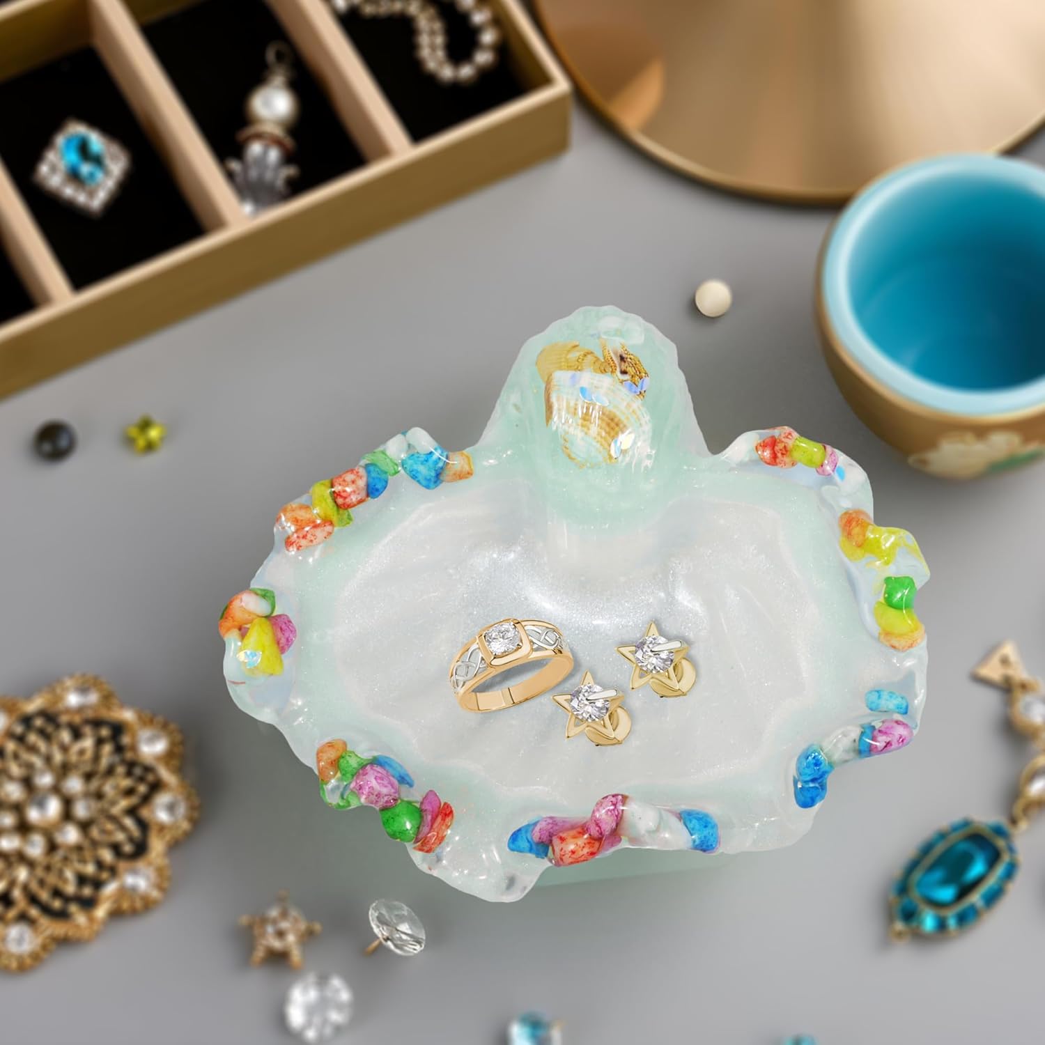 Conch Shell Resin Mold for DIY Jewelry Candle Holders