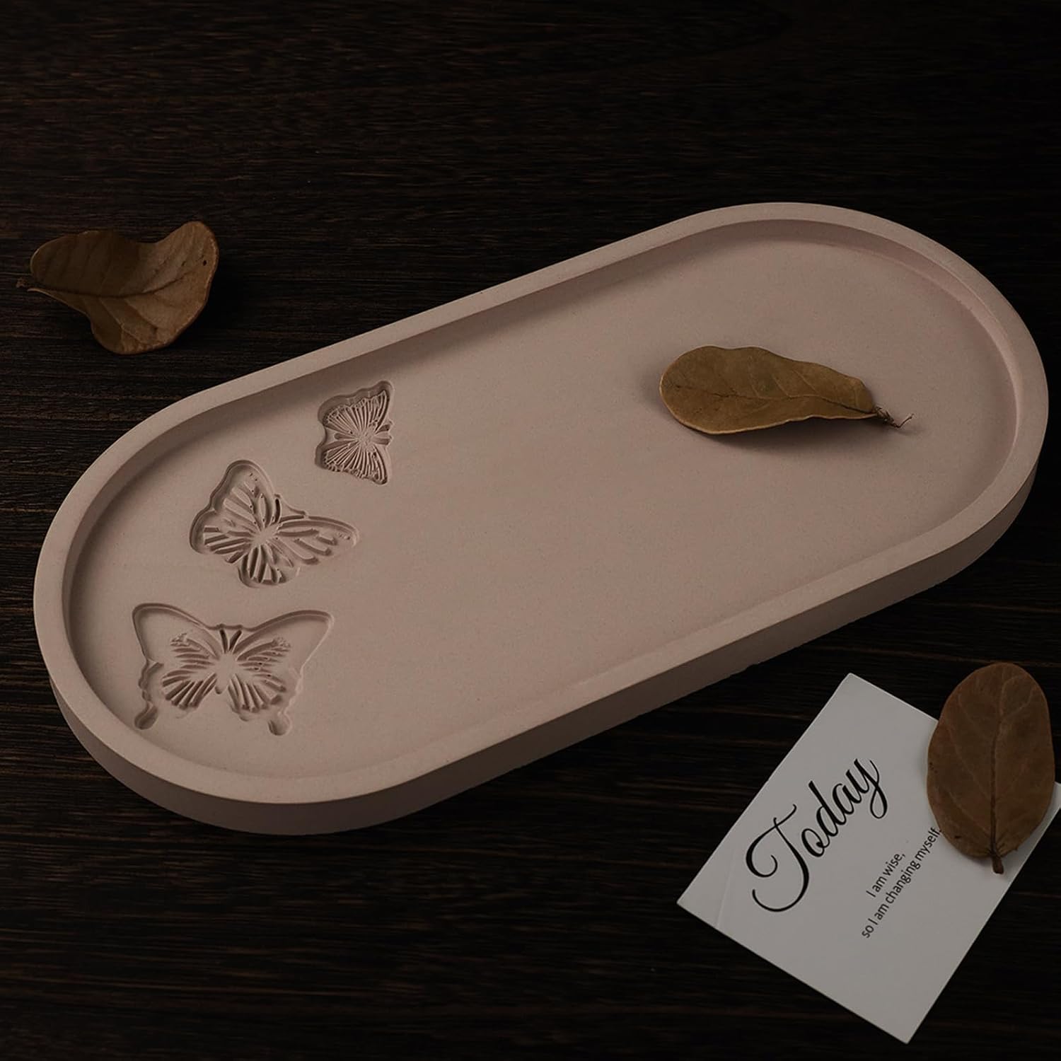 Butterfly Carved Tray Resin Mold for DIY Art and Crafts