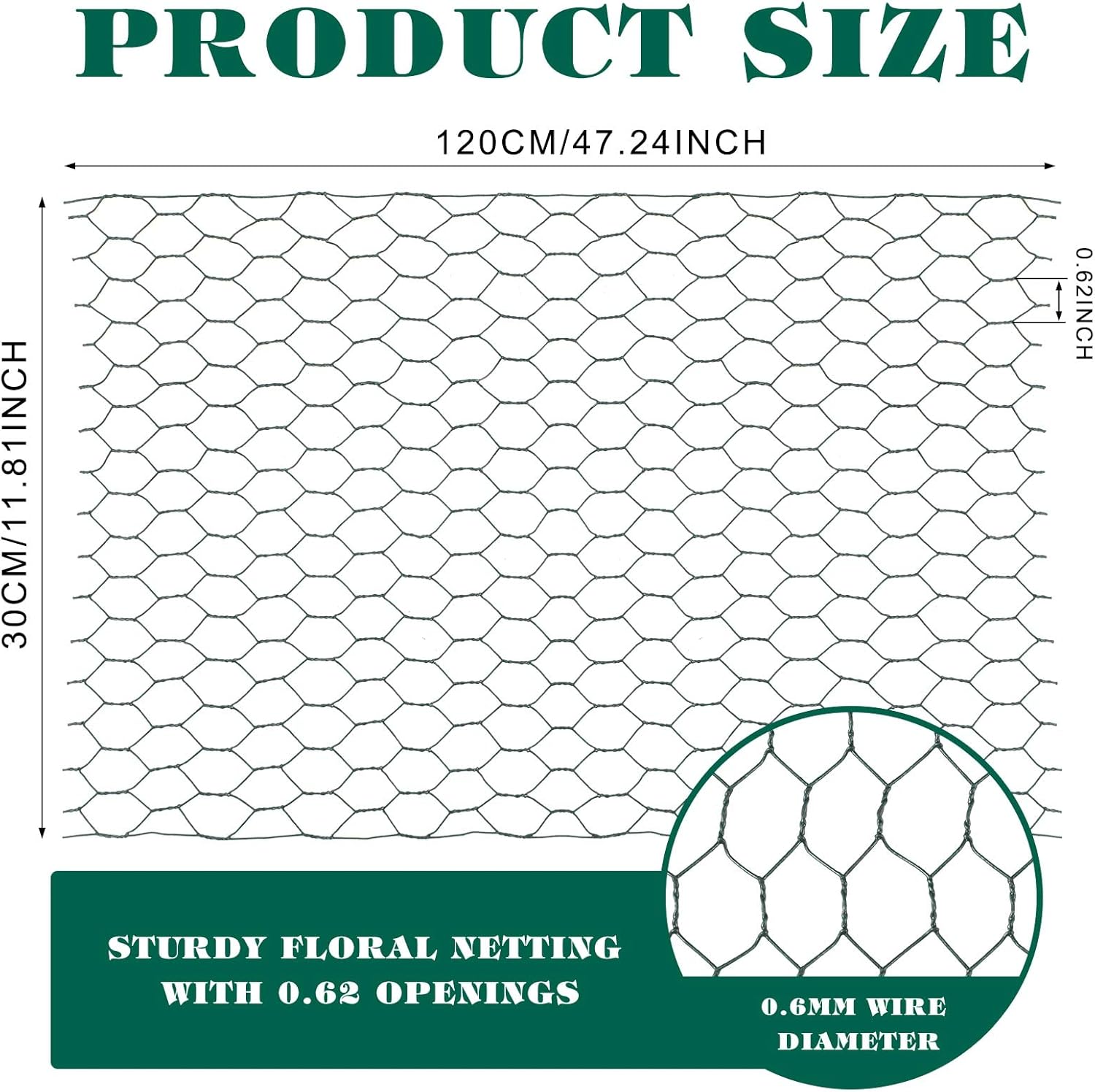 Amylove 2 Pack Chicken Wire for Floral Arrangements 06 Inch