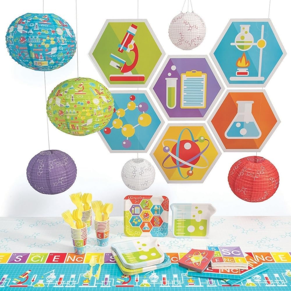 Fun Express Science Party Tablecloth - 54x108
