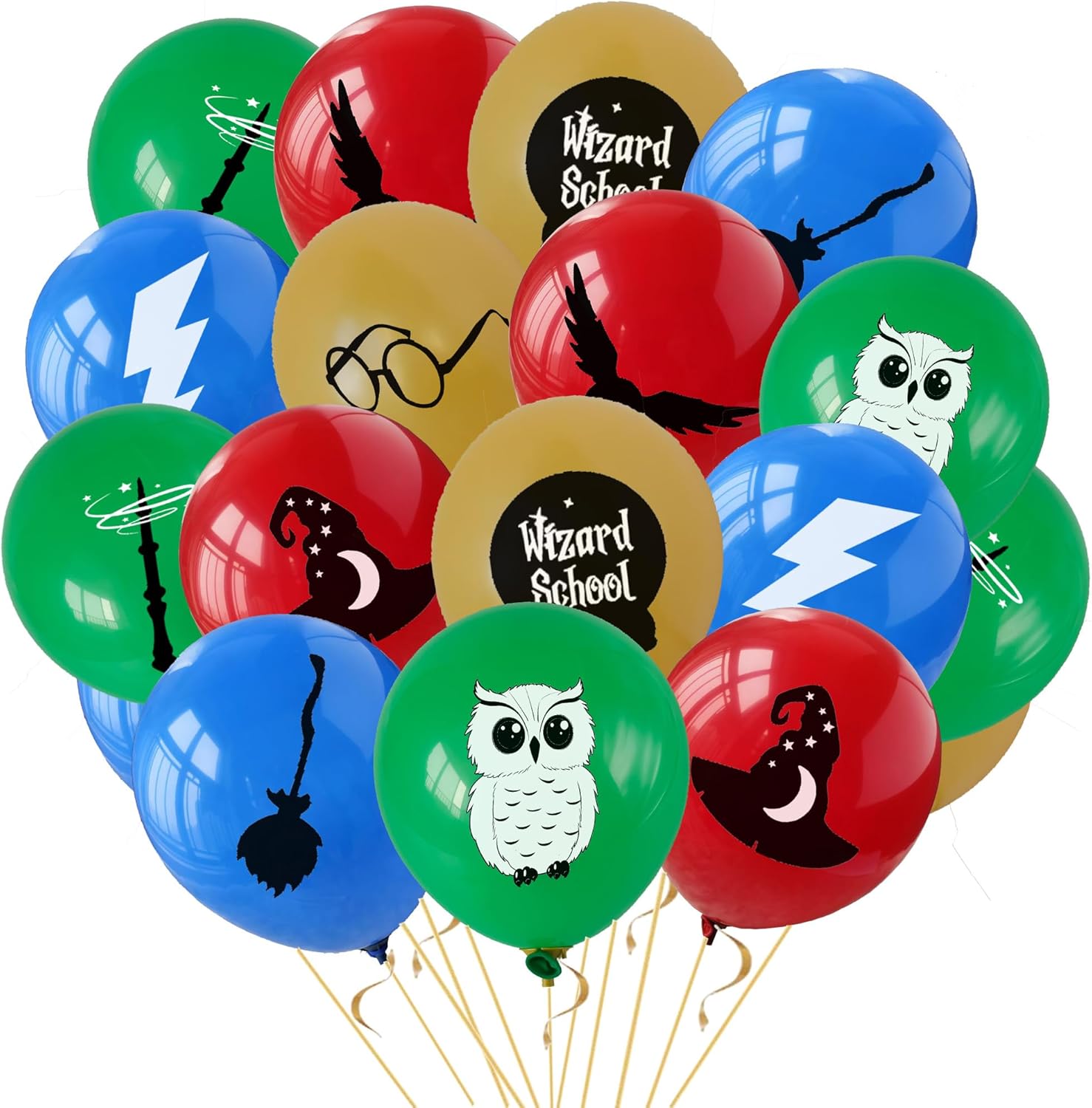 20 Pcs Magical Wizard School Balloons - 12 - Birthday Party Decor