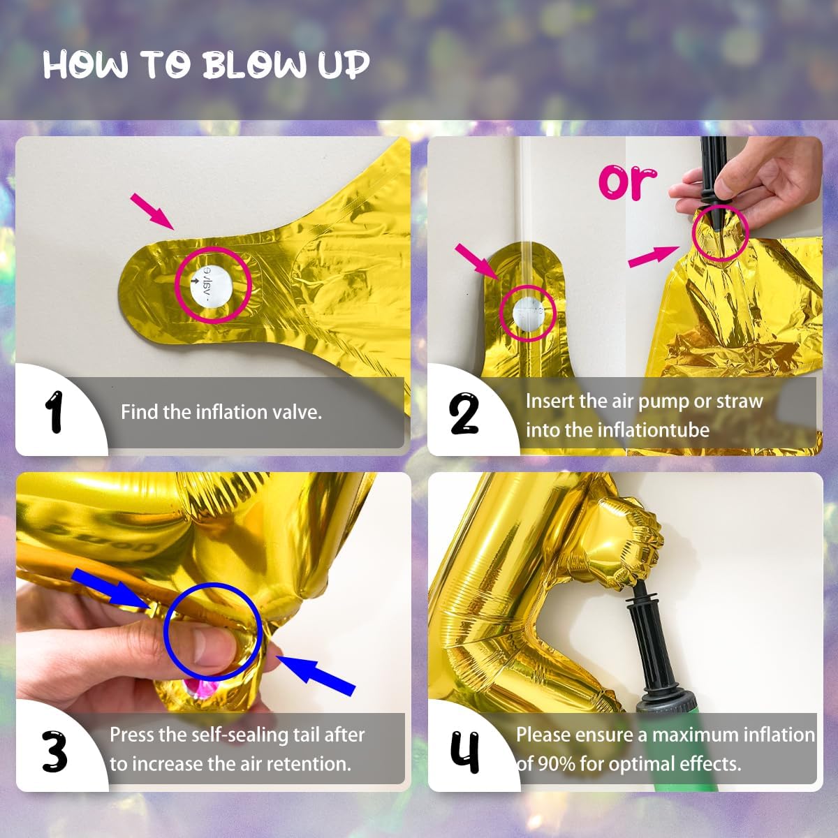 Weed Party Balloons with Gold Banner and Confetti