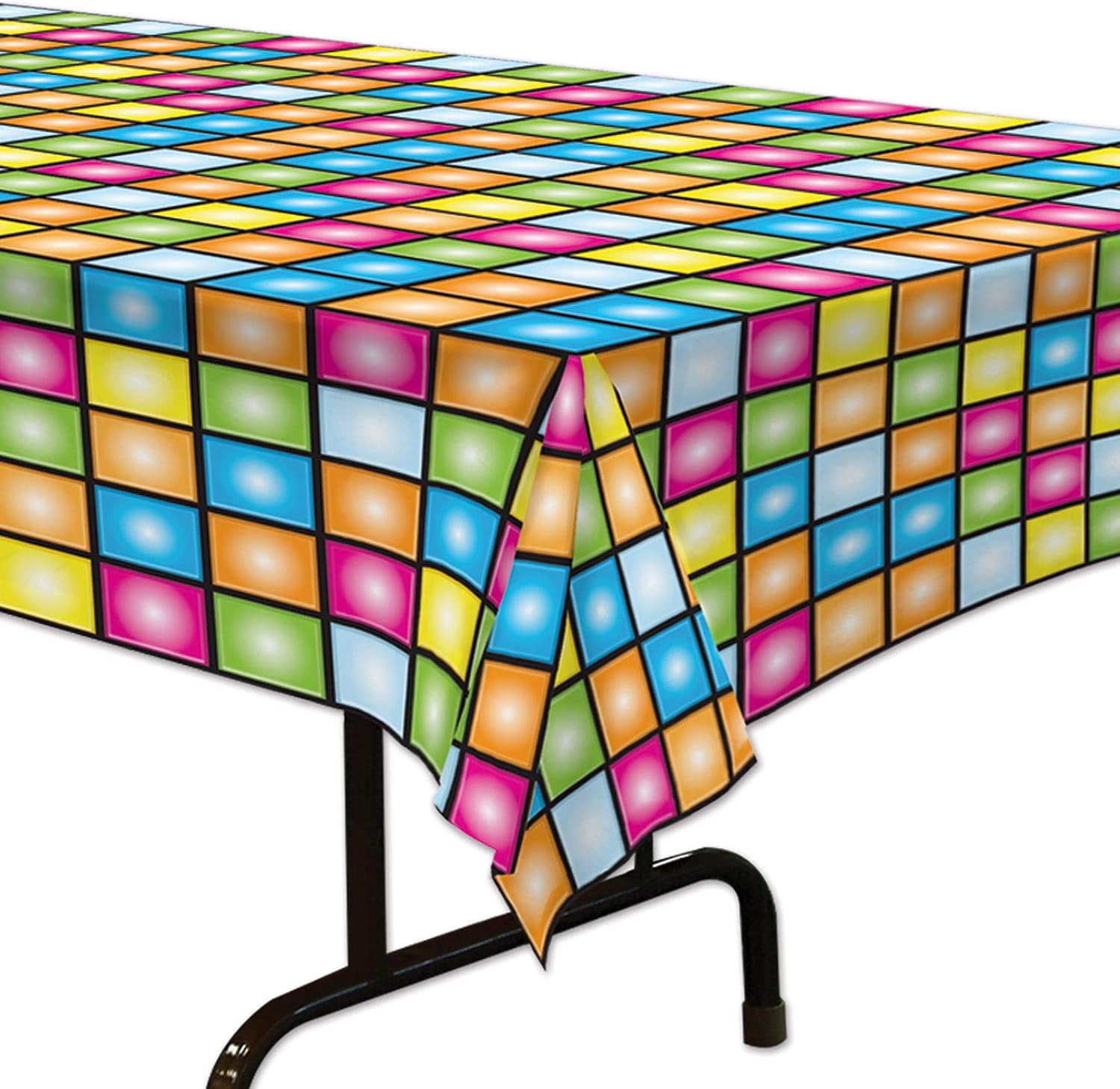 Beistle 70s Disco Party Tablecloth 54x108