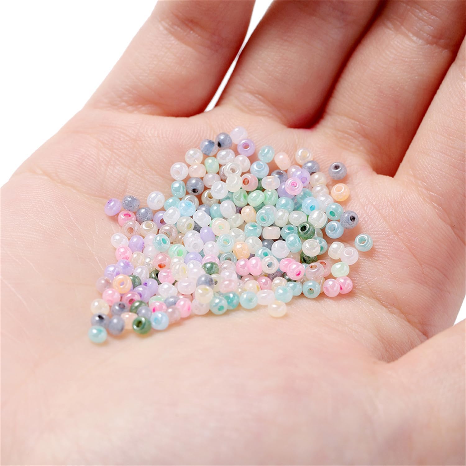 500 Pcs 3mm Glass Seed Beads for Jewelry Making