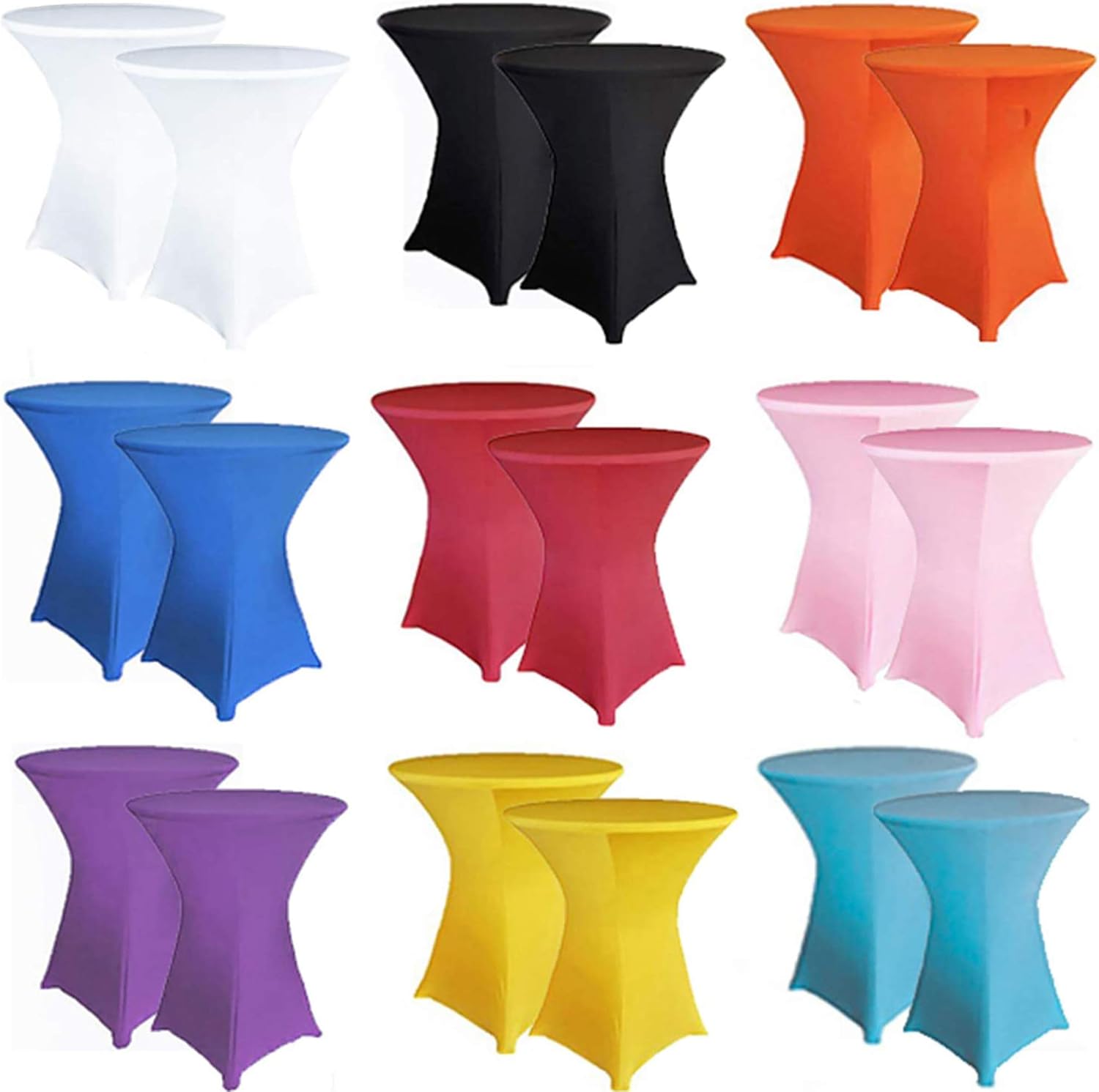 Reliancer 2 Pack 36 Inch Spandex Table Cover