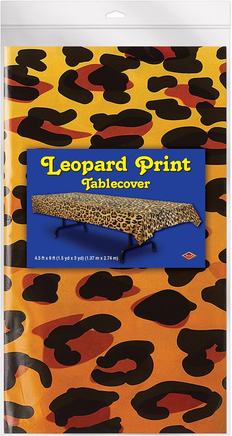 Beistle Leopard Print Table Cover 1