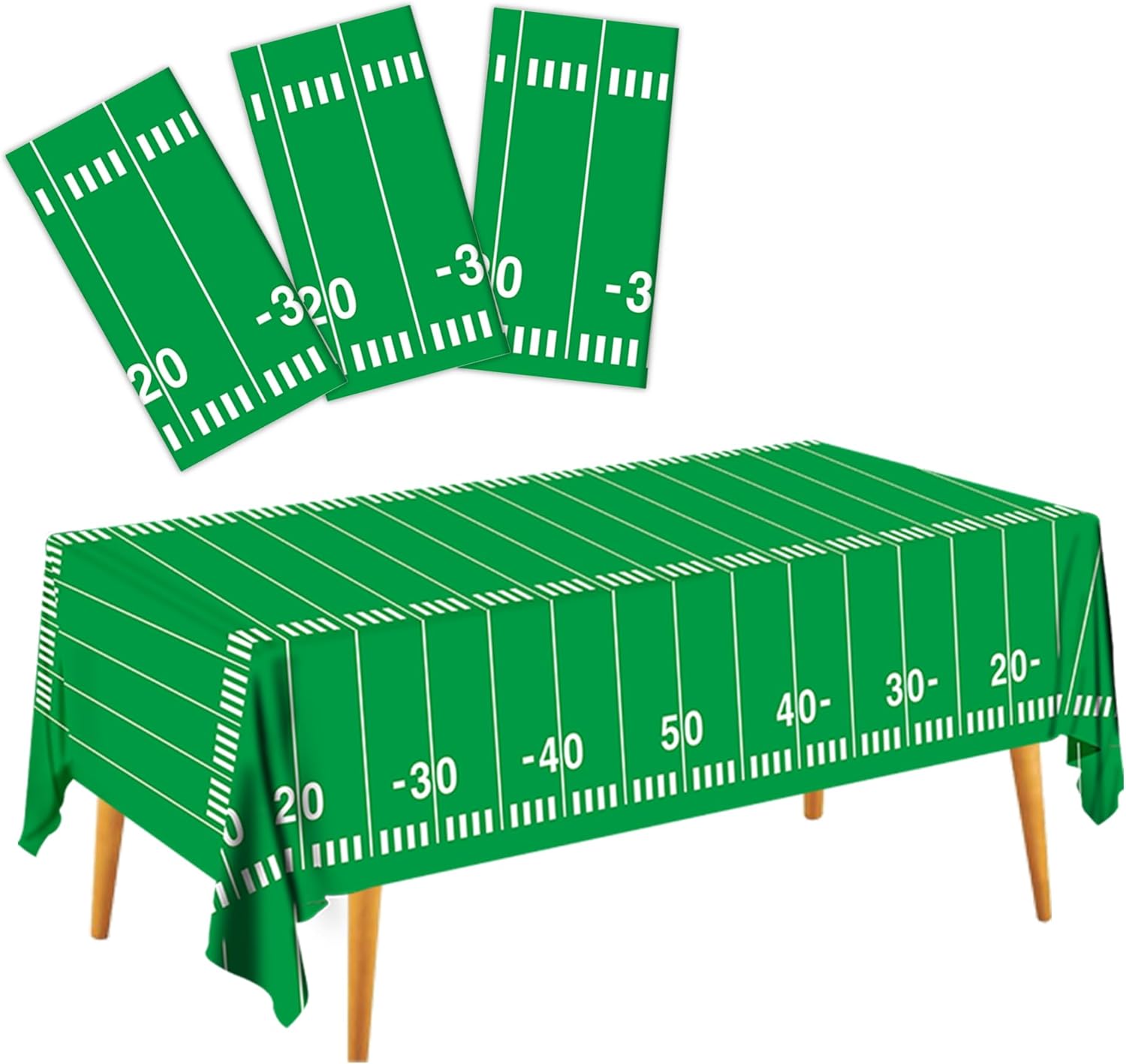 Football Party Decorations 54 X 108 Inch Tablecloth 3 Pack