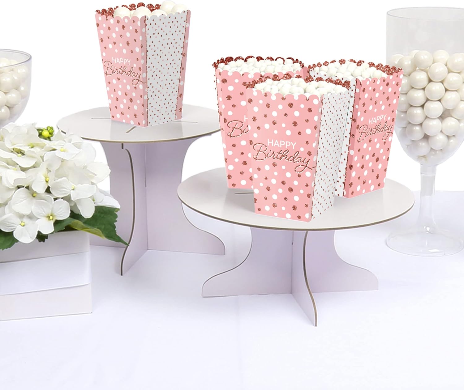 Big Dot of Happiness Birthday Popcorn Boxes Set of 12