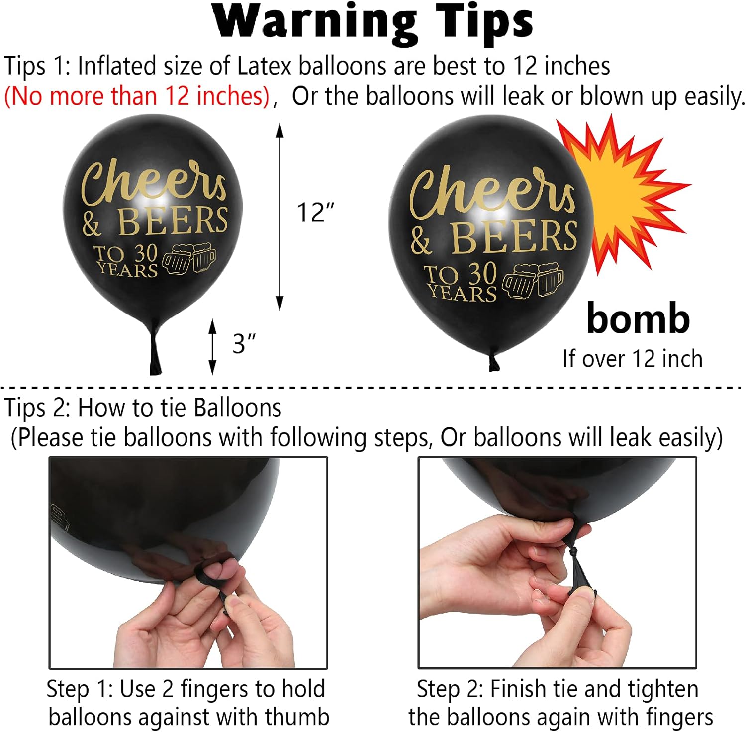 30 Years Anniversary Decor Banner Gold Balloon Set