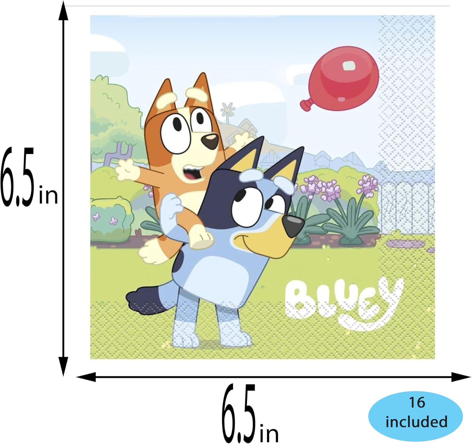 Bluey Party Supplies Pack for 16 Guests
