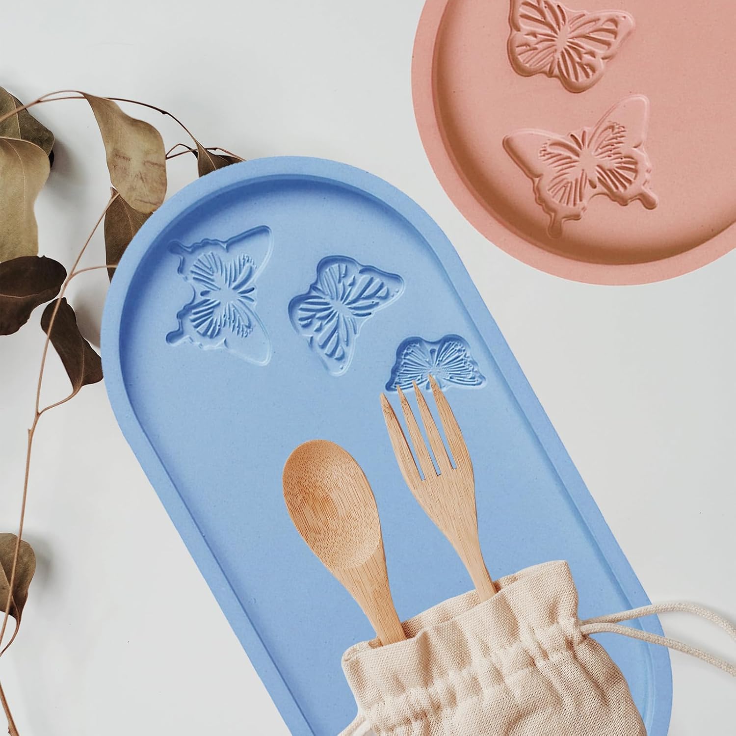 Butterfly Carved Tray Resin Mold for DIY Art and Crafts