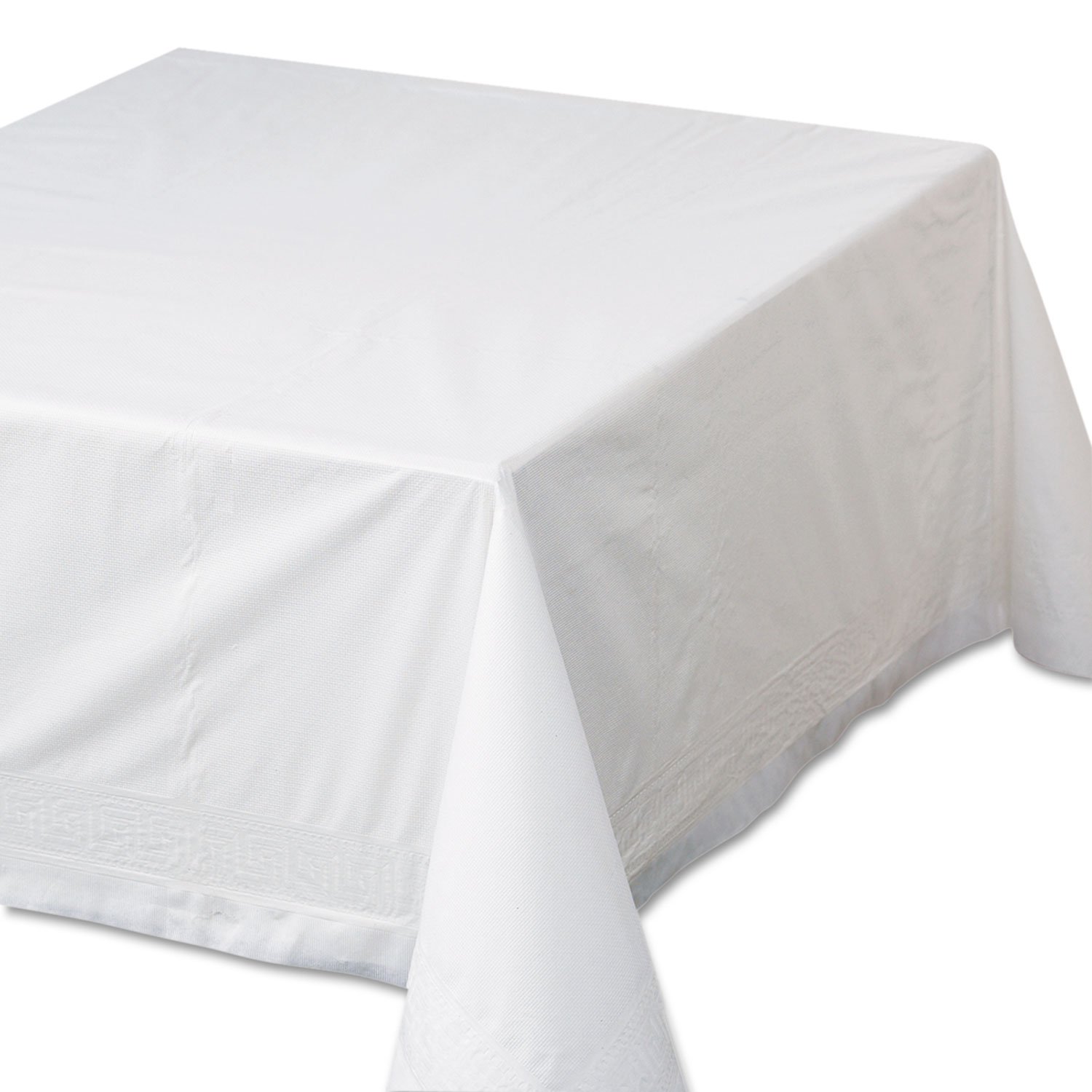Hoffmaster 210101 Tissue Poly Tablecovers 82 Inch White 25 Per Carton