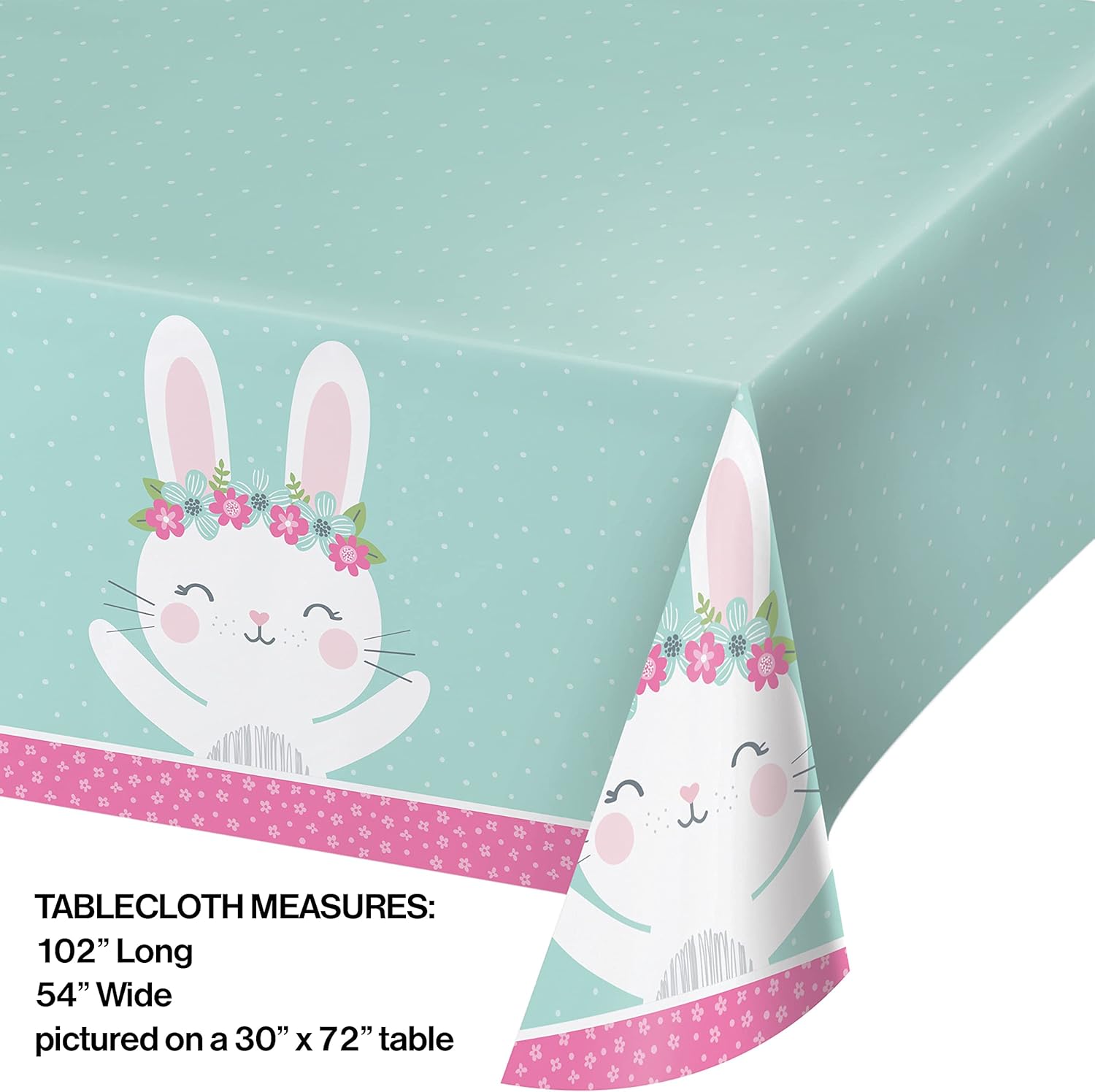 Trendware Bunny Party Plastic Tablecloths 3 Count