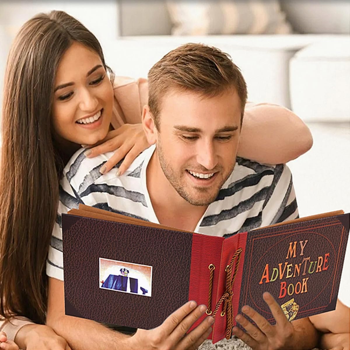 Adventure Book Diary Photo Scrapbook for Couples Travel Wedding Gift