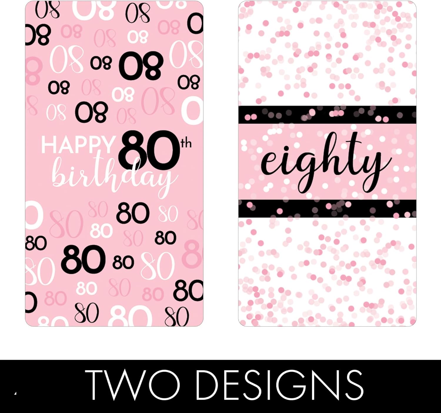 Distinctivs 80th Birthday Candy Bar Wrappers 42 Count