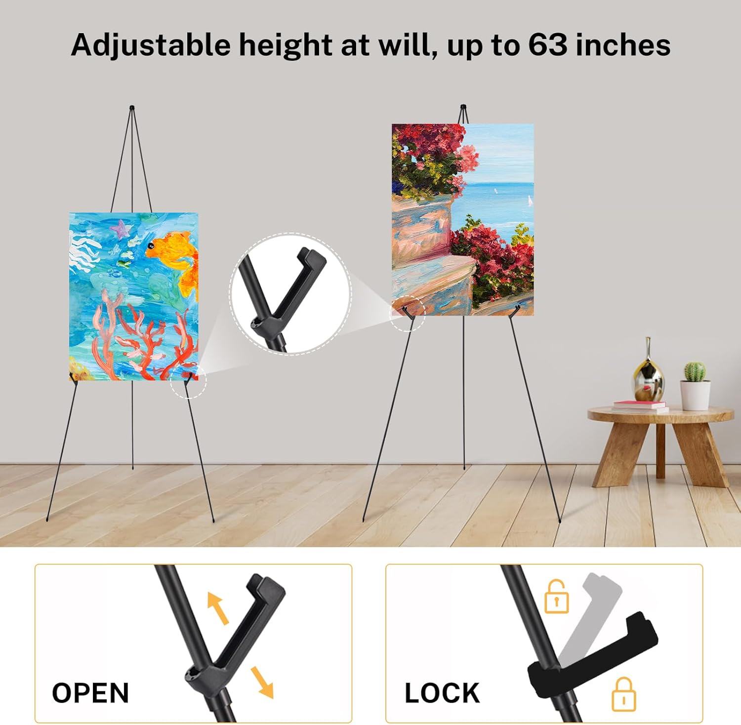 Magicfly 2 Pack Adjustable Easel Stand for Display