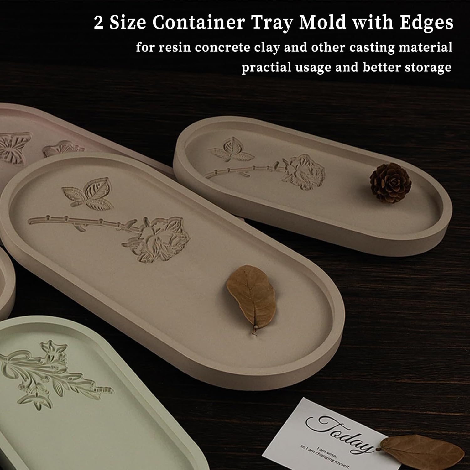 Wehous Oval Resin Casting Molds for DIY Crafts