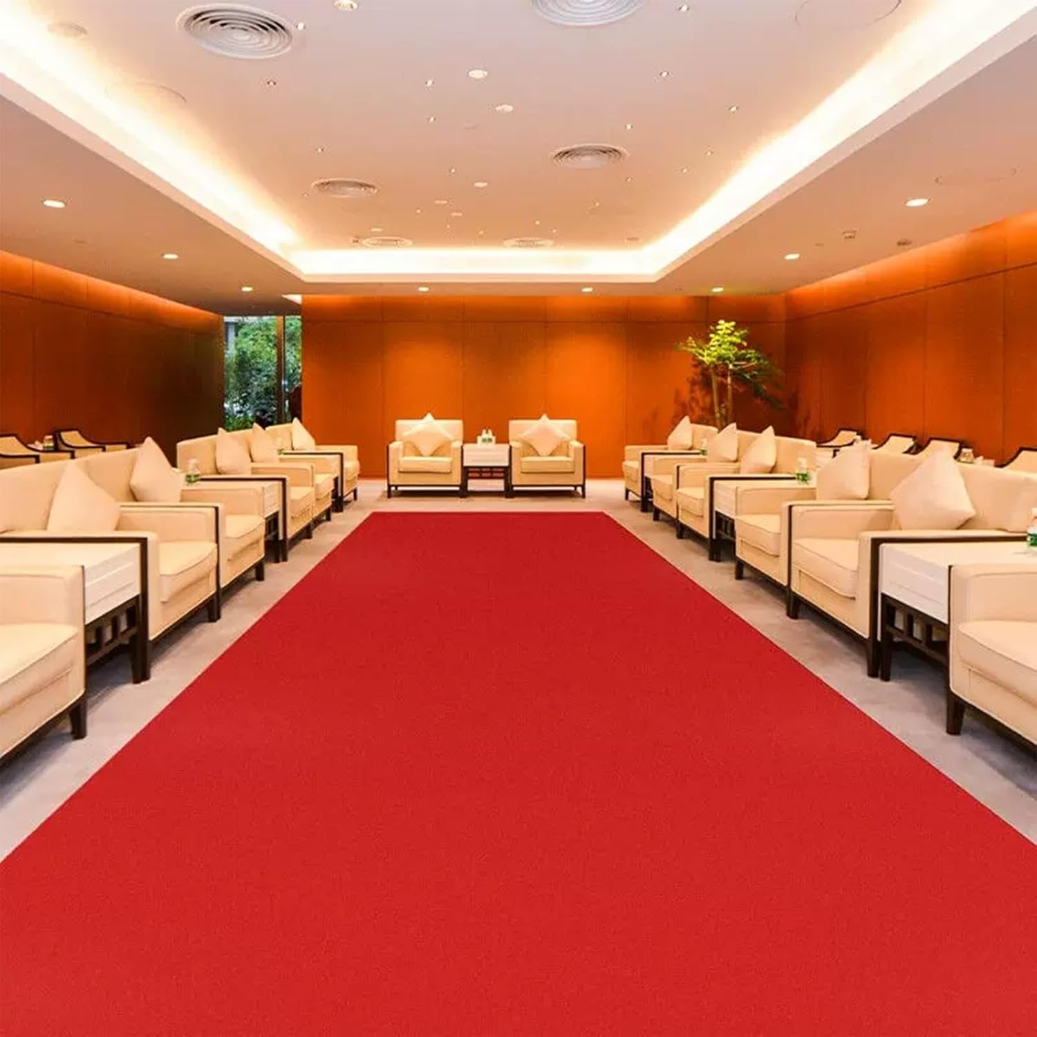 Whnoorher Red Wedding Aisle Runner 12x10m