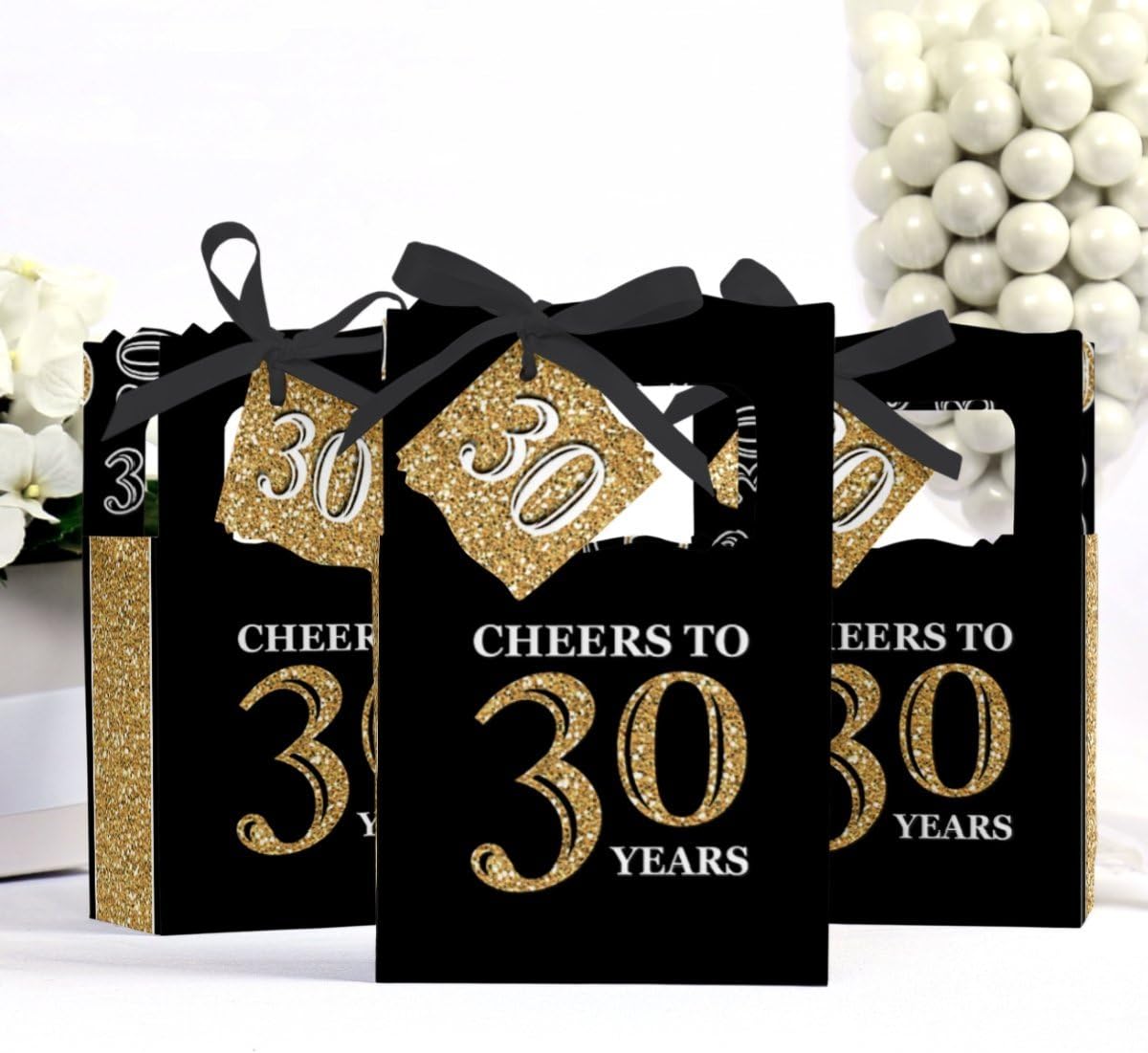 Big Dot of Happiness 30th Birthday Party Favor Box Set