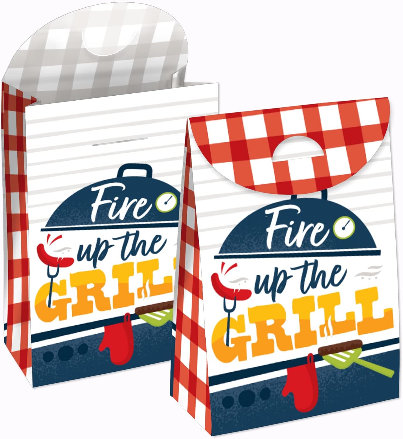 Fire Up the Grill Party Goodie Bags Set of 12