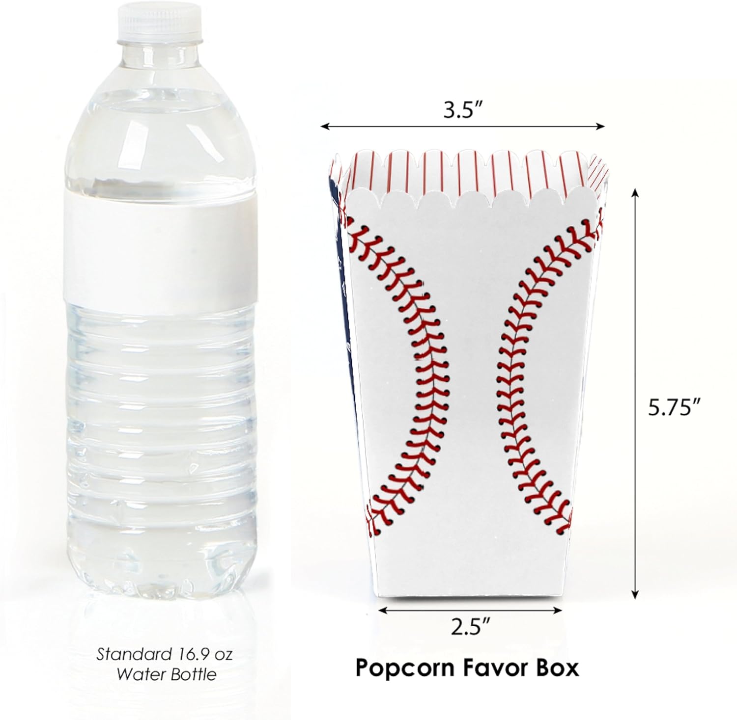 Big Dot of Happiness Batter Up Baseball Treat Boxes Set of 12
