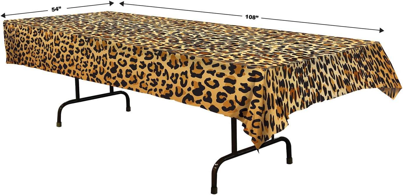 Beistle Leopard Print Table Cover 1