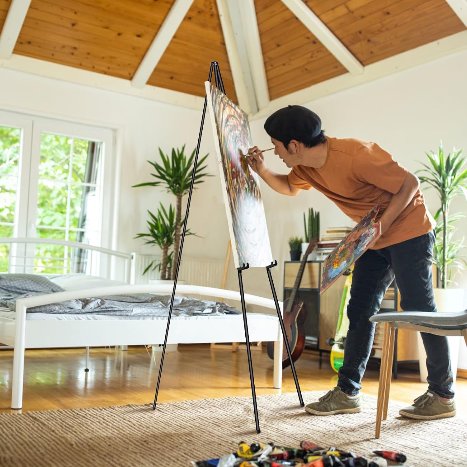 PUJIANG 63 Folding Easel Stand with Case