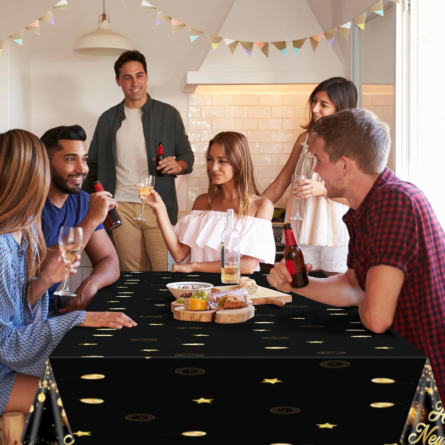 MiniRed Happy New Year Plastic Table Cover 108x54