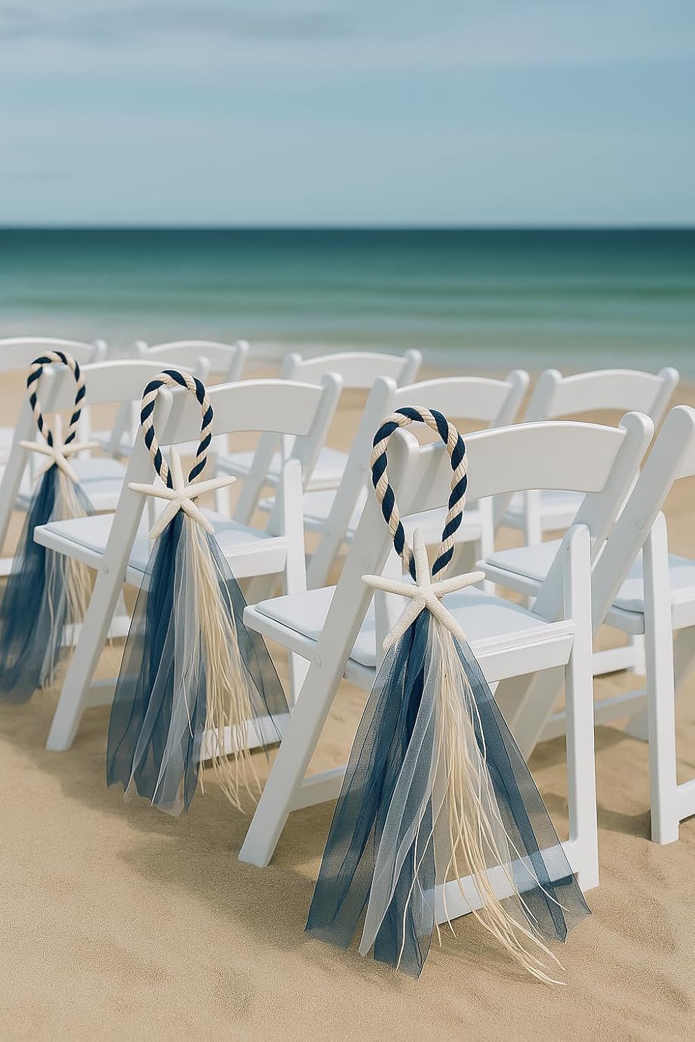 Boho Beach Wedding Aisle Runner Chair Hangers