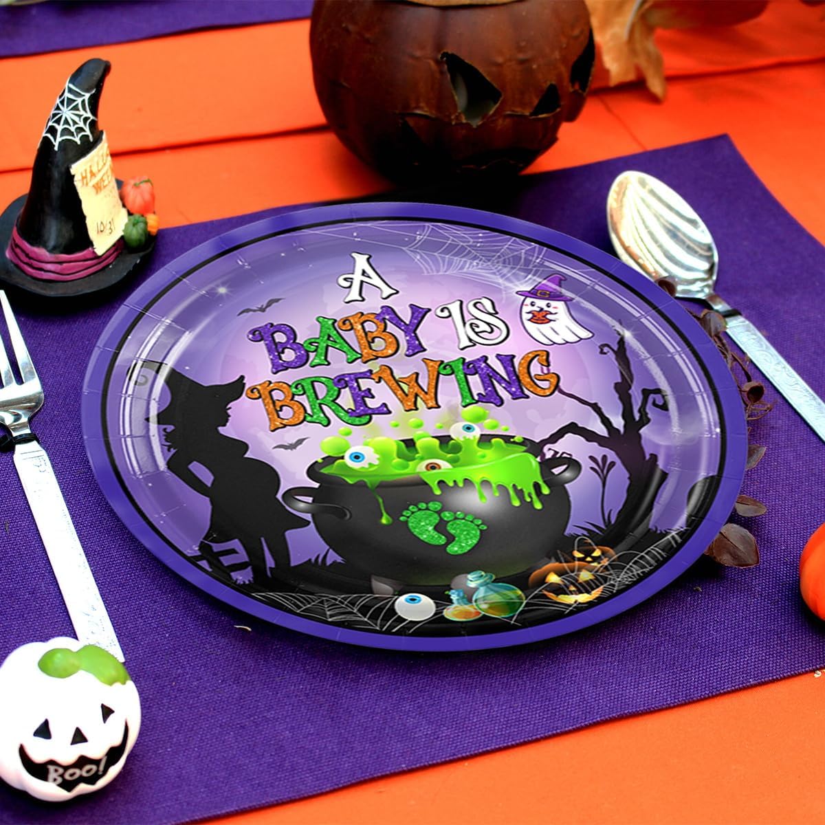 Halloween Baby Shower Decorations - 142pcs Party Set