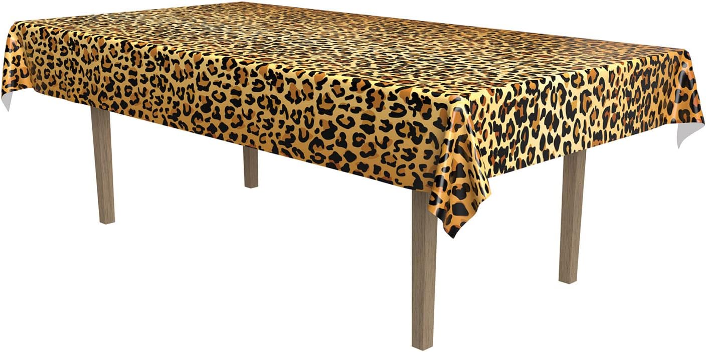 Beistle Leopard Print Table Cover 1