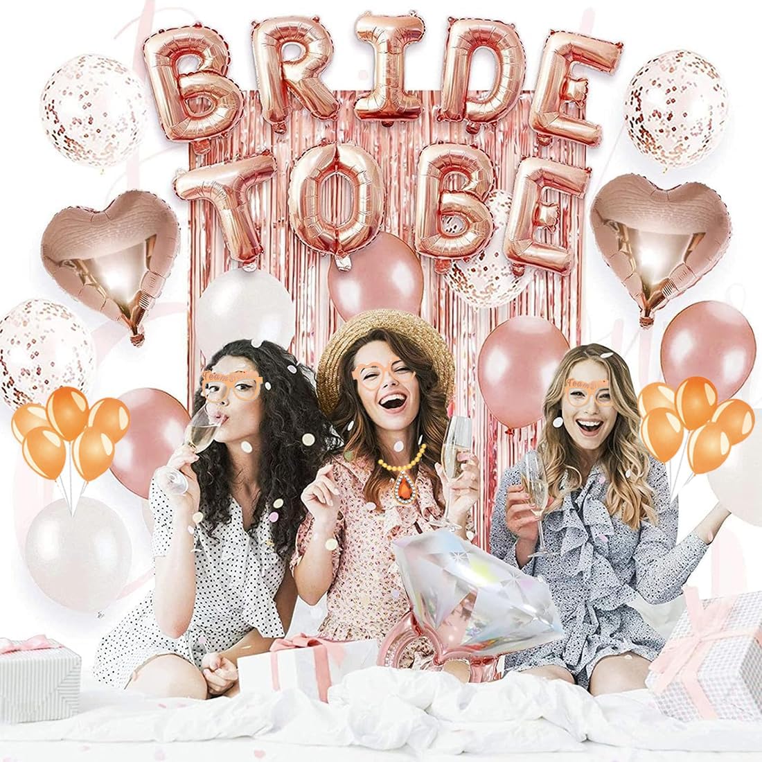 Bachelorette Party Decorations 65 Pieces Bridal Shower Set