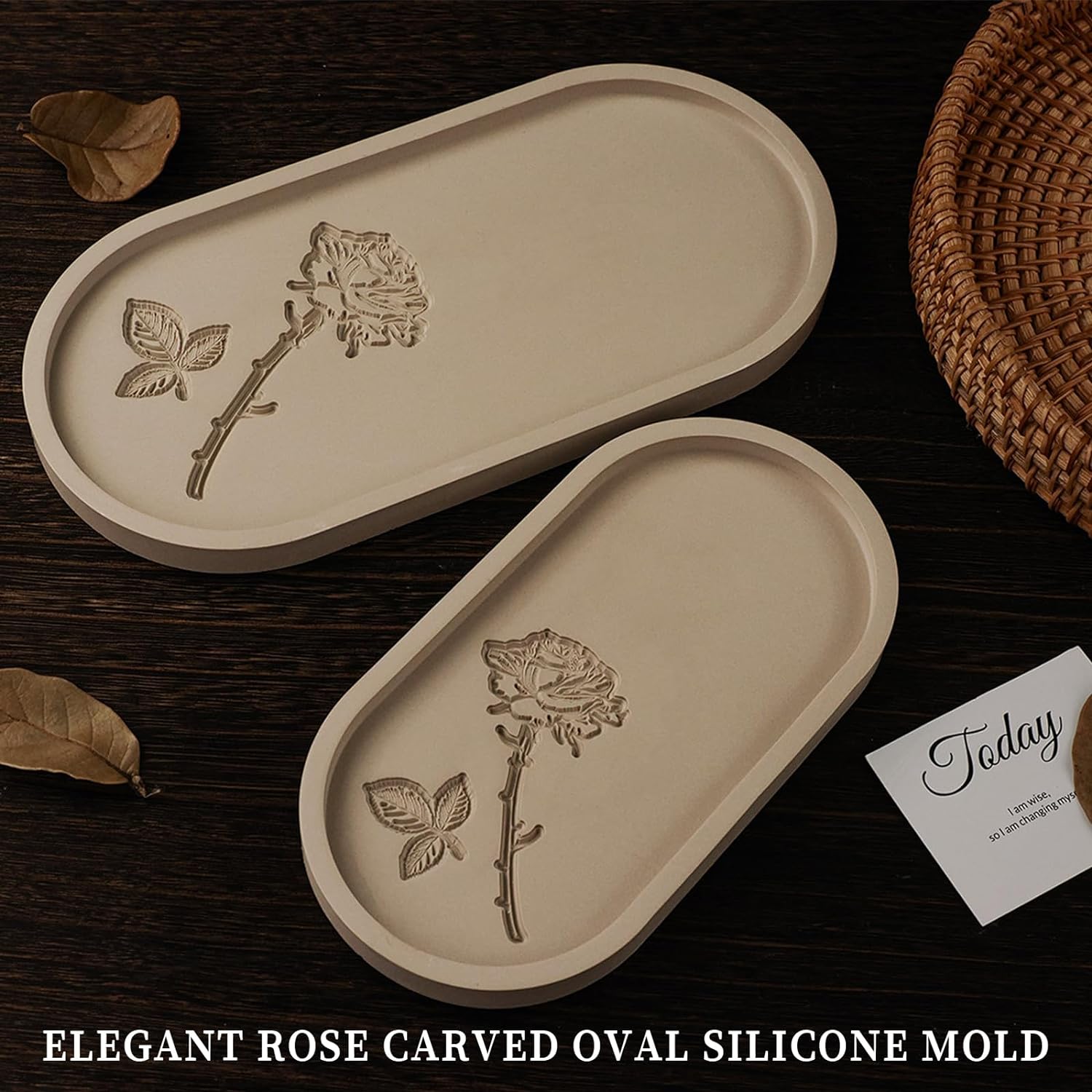 Wehous Oval Resin Casting Molds for DIY Crafts
