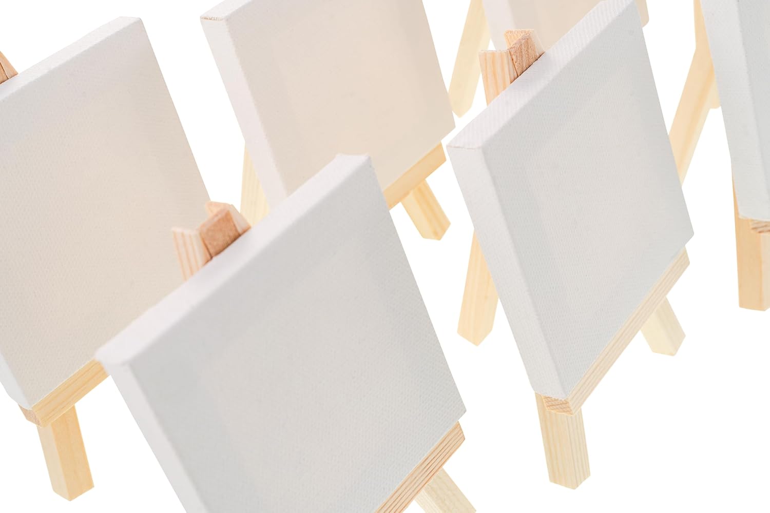 Hello Artist Party Pack Mini Canvases with Easel 20 Pieces
