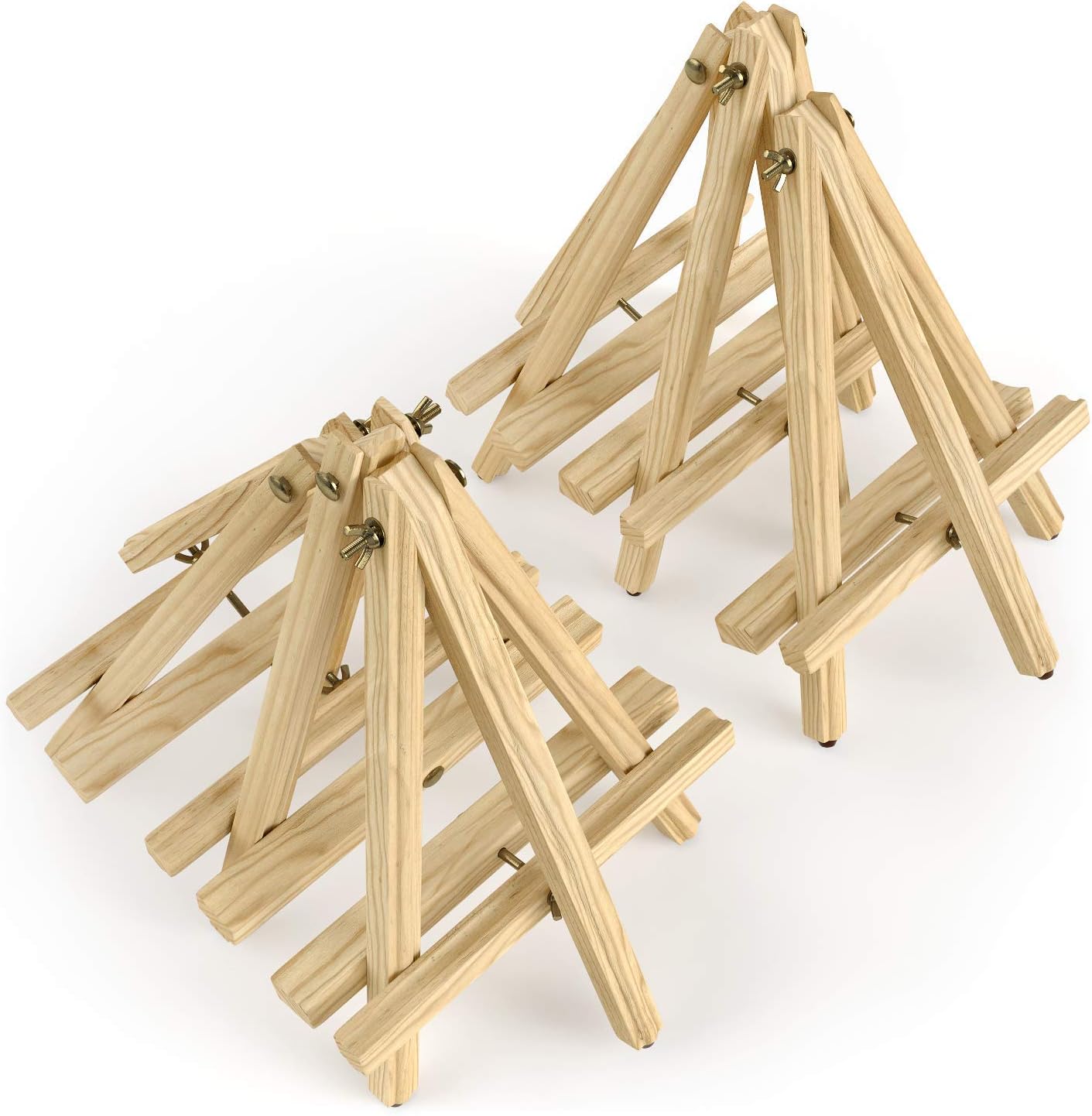 ARTEZA Tripod Easel Set of 6 12 Inches Pine Wood