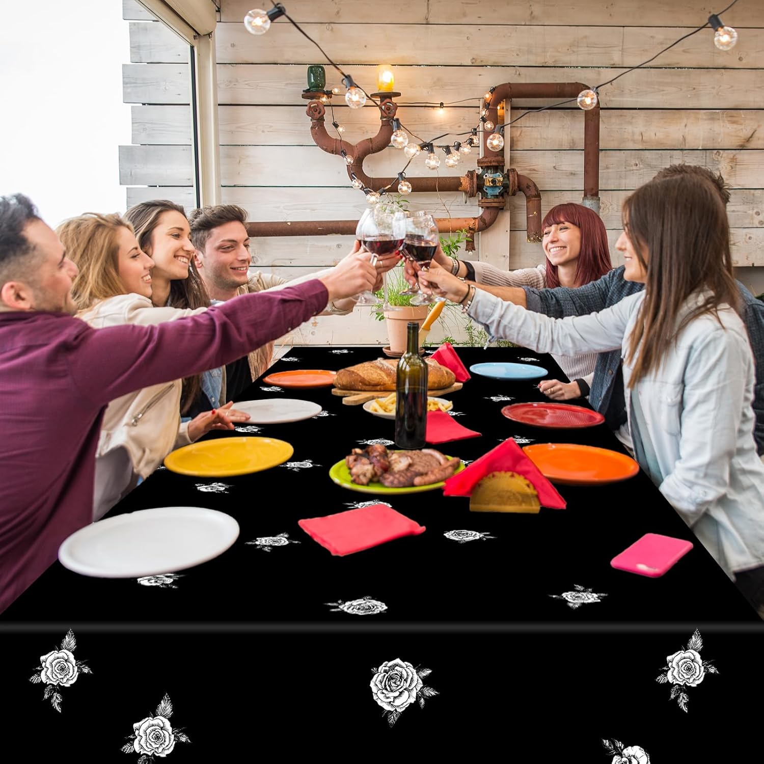 3 Pcs Death to My 20s Tablecloth Decorations