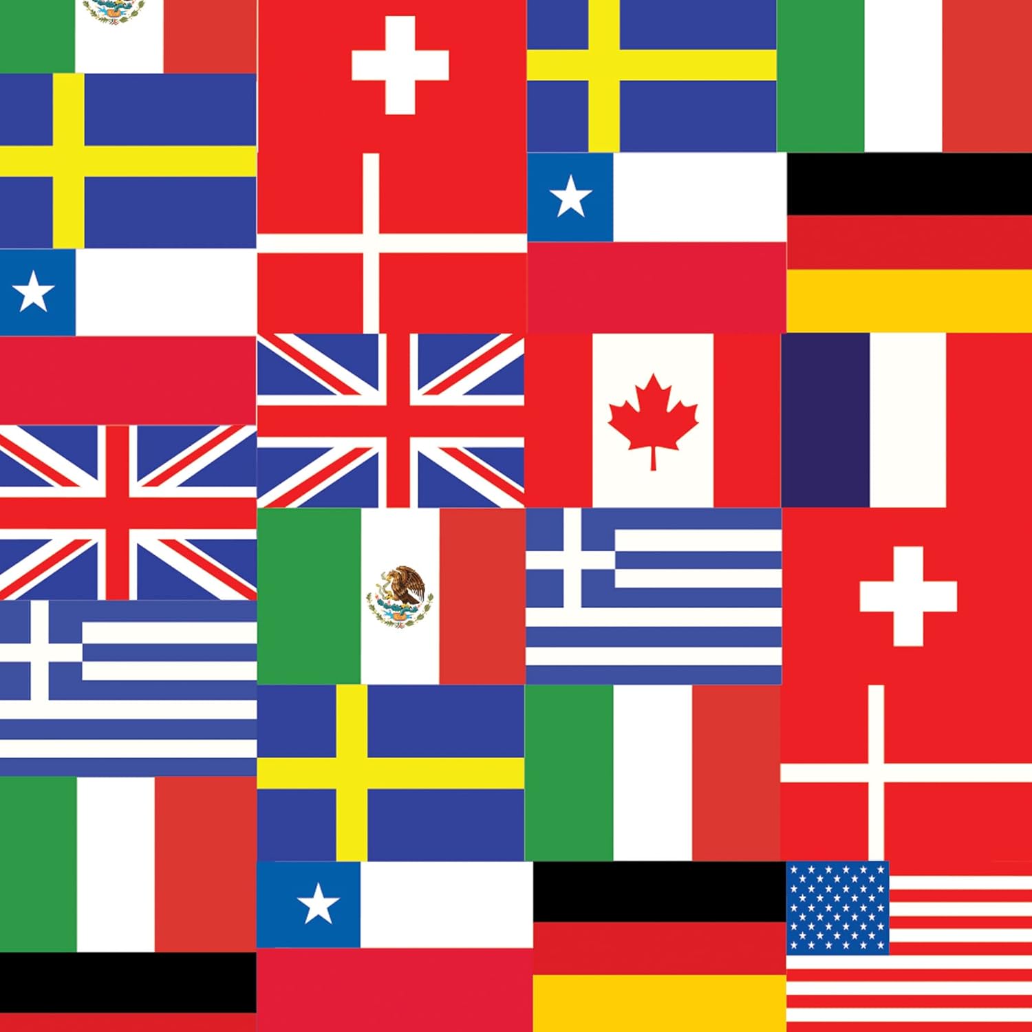 Beistle 40 x 100 Multicolor Flag Table Roll