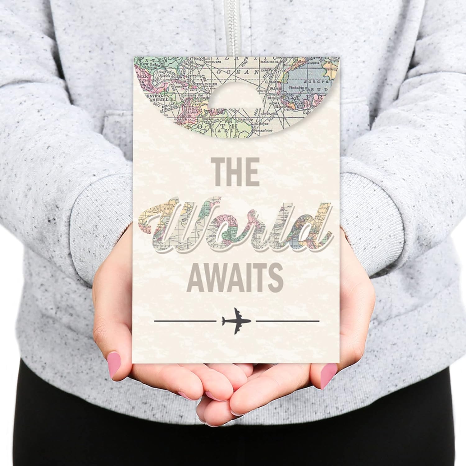 Big Dot of Happiness Travel Themed Gift Favor Bags Set of 12