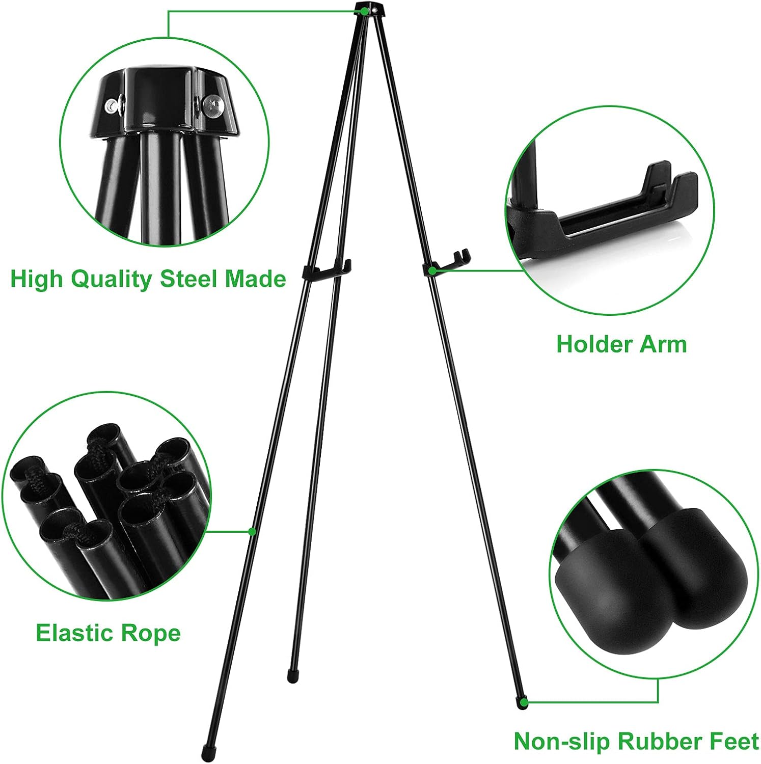 CertBuy 2 Pack 63 Inch Steel Easel Stand